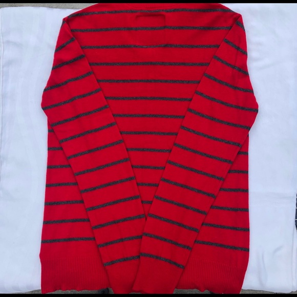 AEROPOSTALE red striped cotton/wool sweater size M - Picture 2 of 4